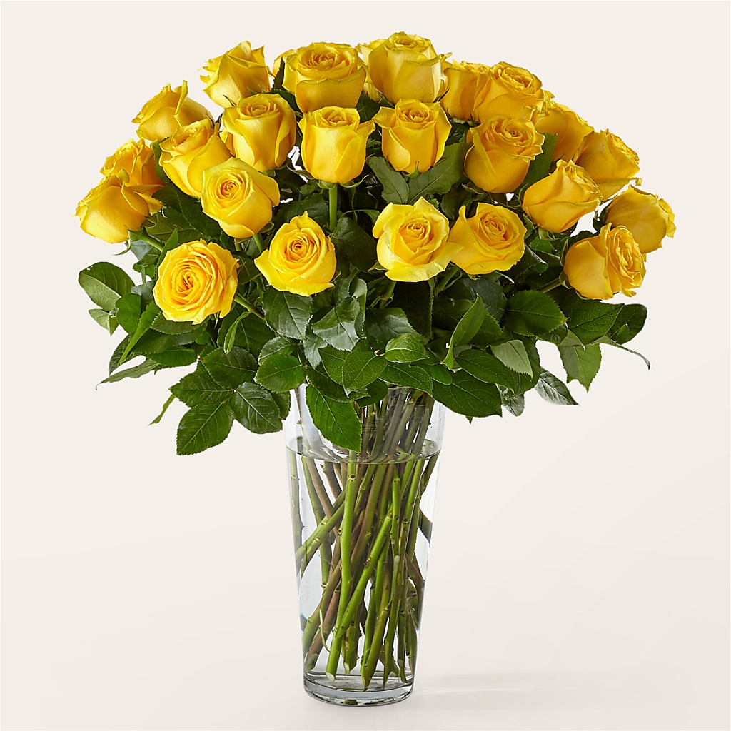 Long Stem Yellow Rose Bouquet – RALPH'S, Compton CA