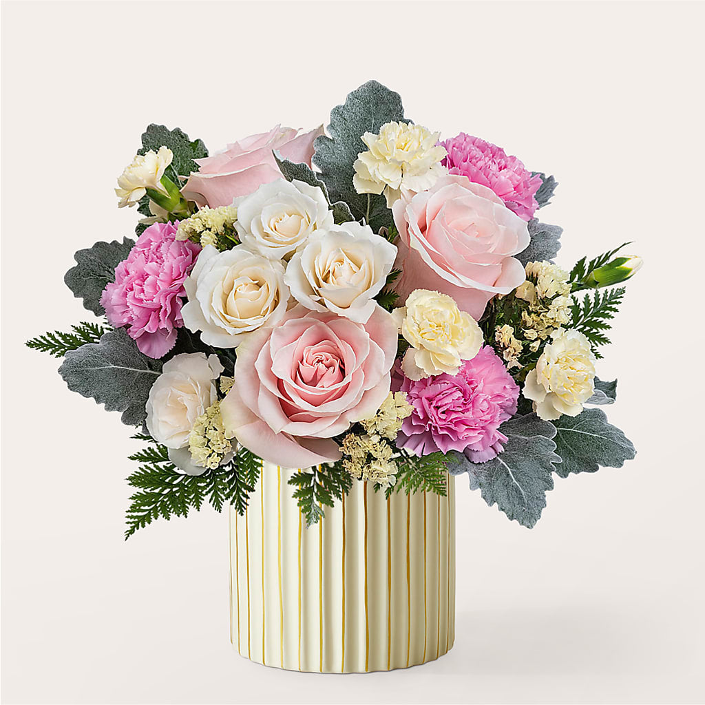 Blissful Moments Bouquet with Ivory Vase – RALPH'S, Compton CA