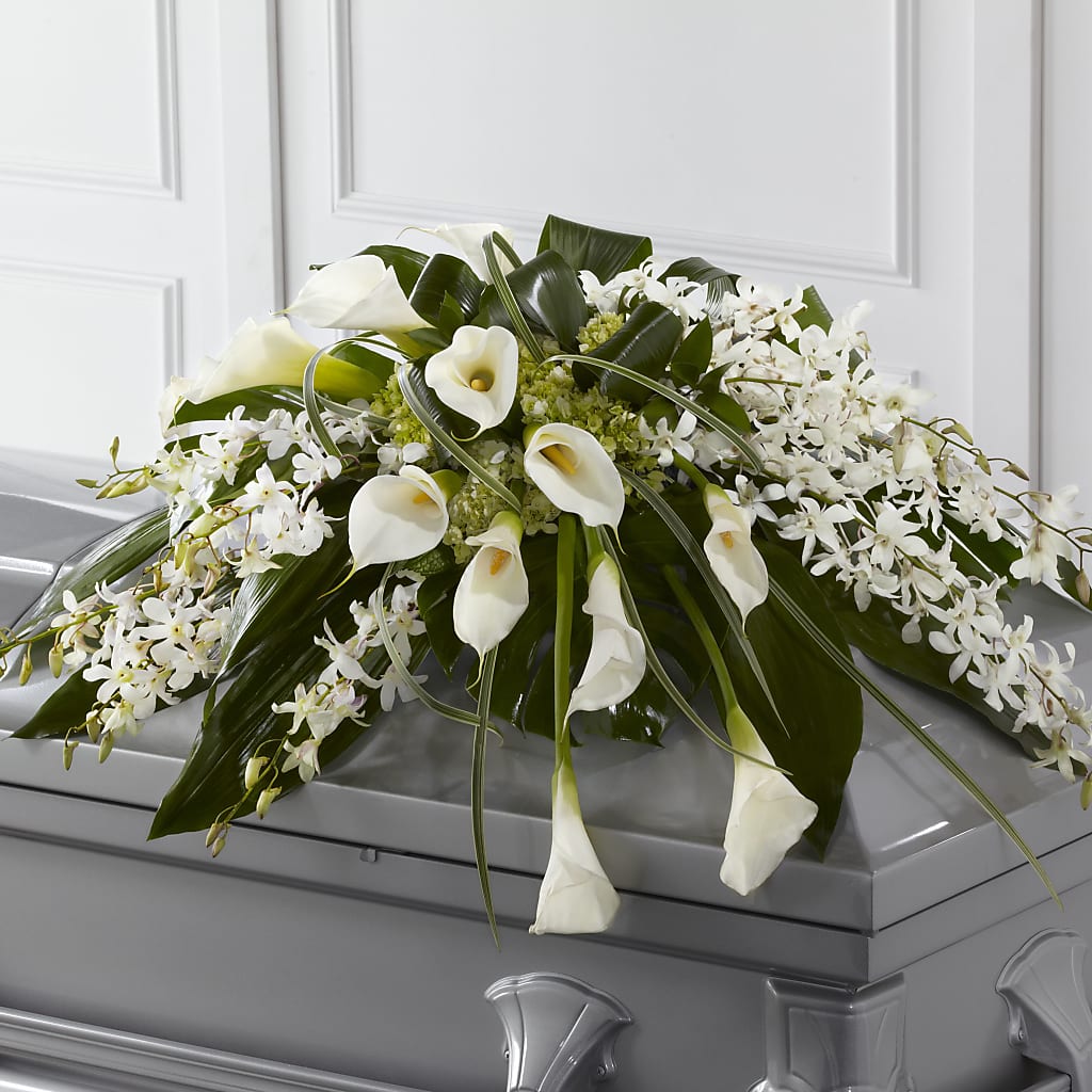Angel Wings Casket Spray – RALPH'S, Compton CA