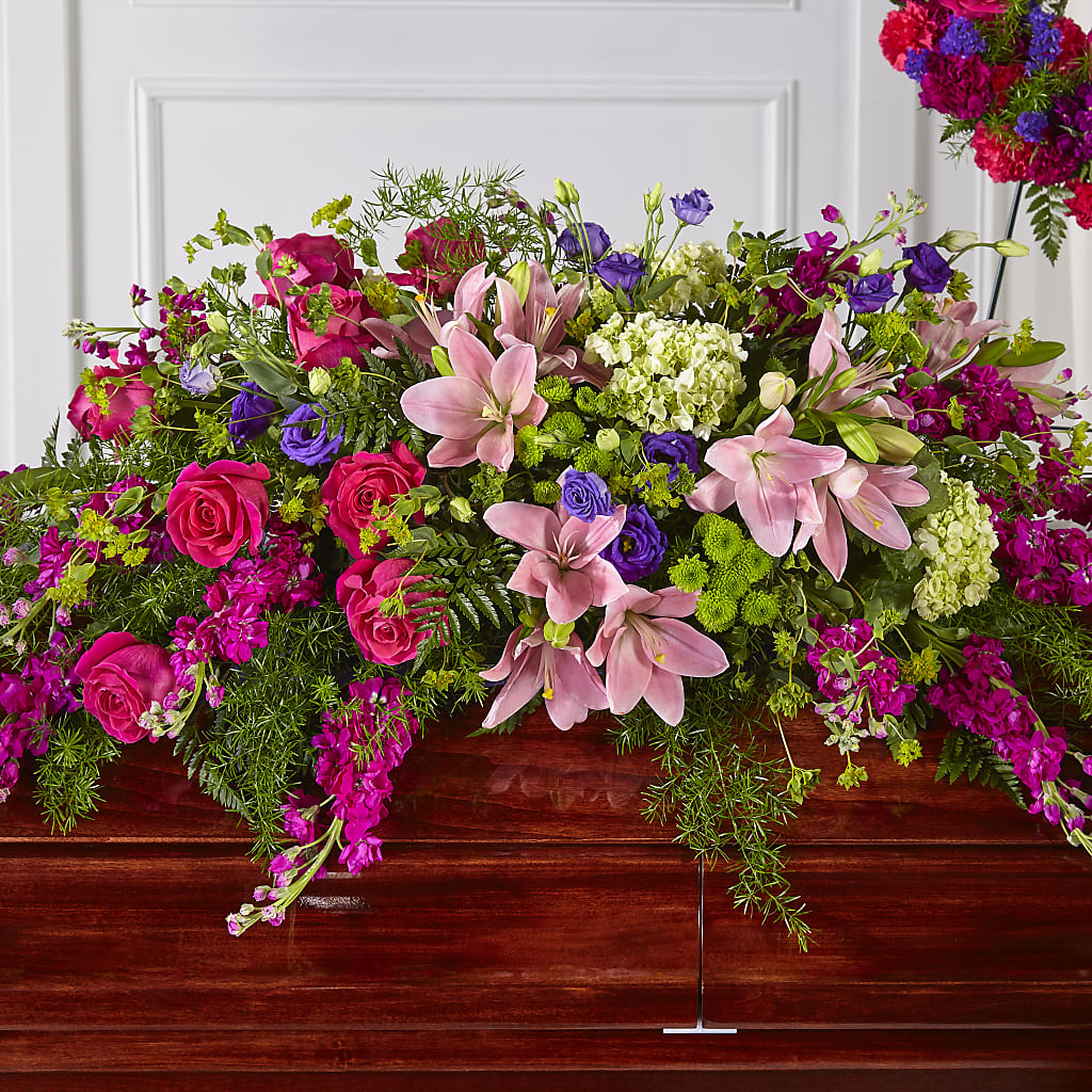 Radiant Tribute Casket Spray – RALPH'S, Compton CA