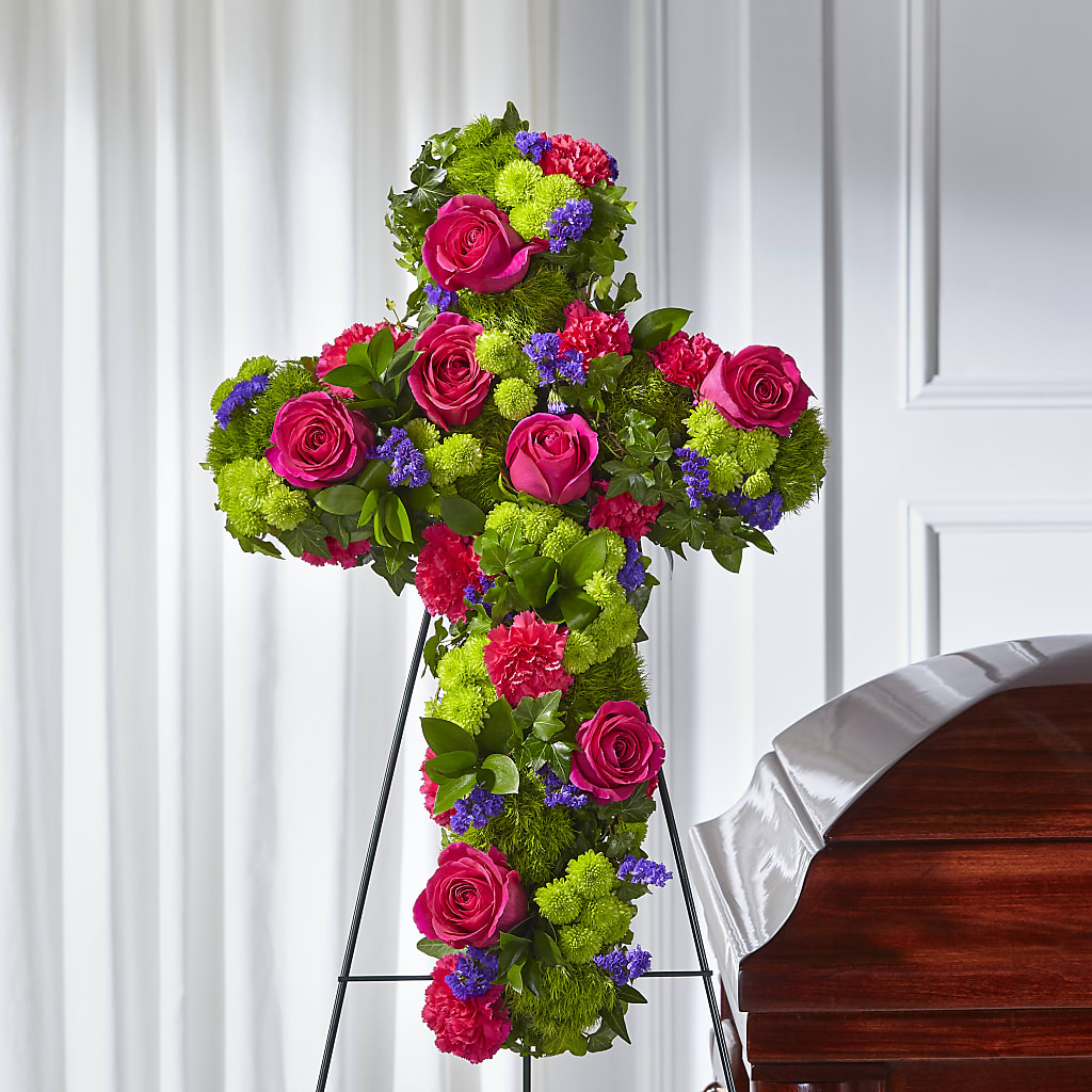 Tribute Rose Floral Cross – RALPH'S, Compton CA