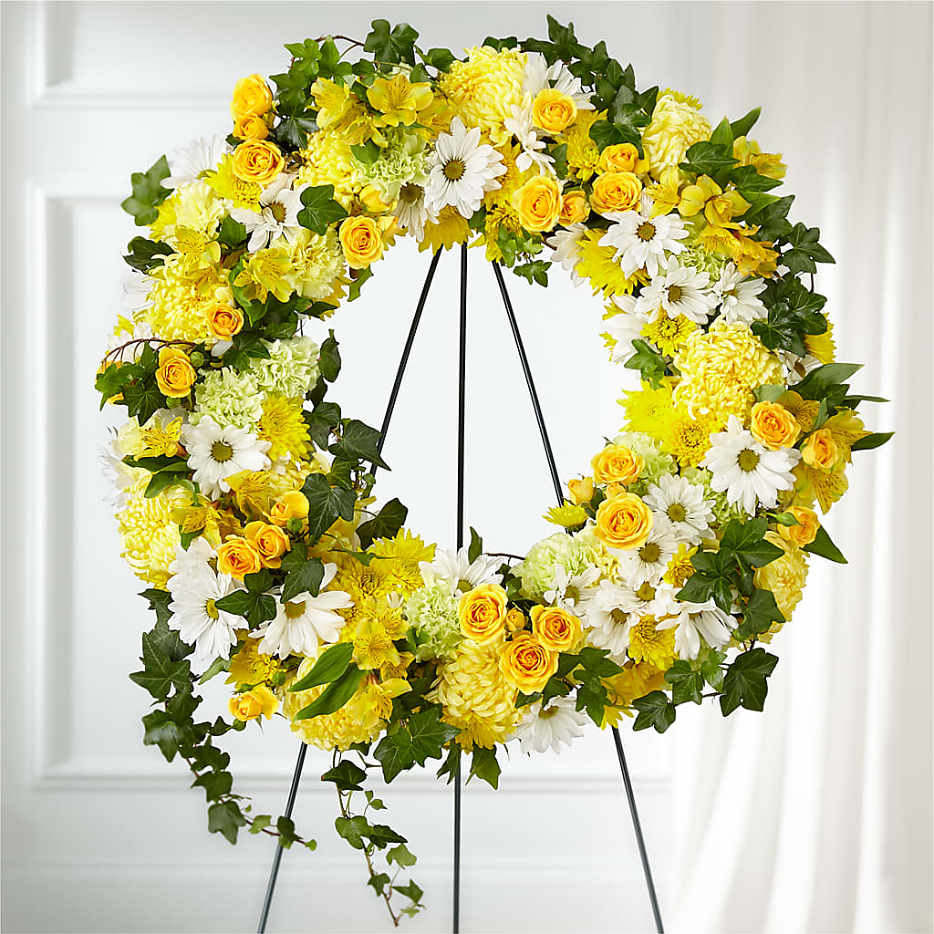 Golden Remembrance Wreath – RALPH'S, Compton CA