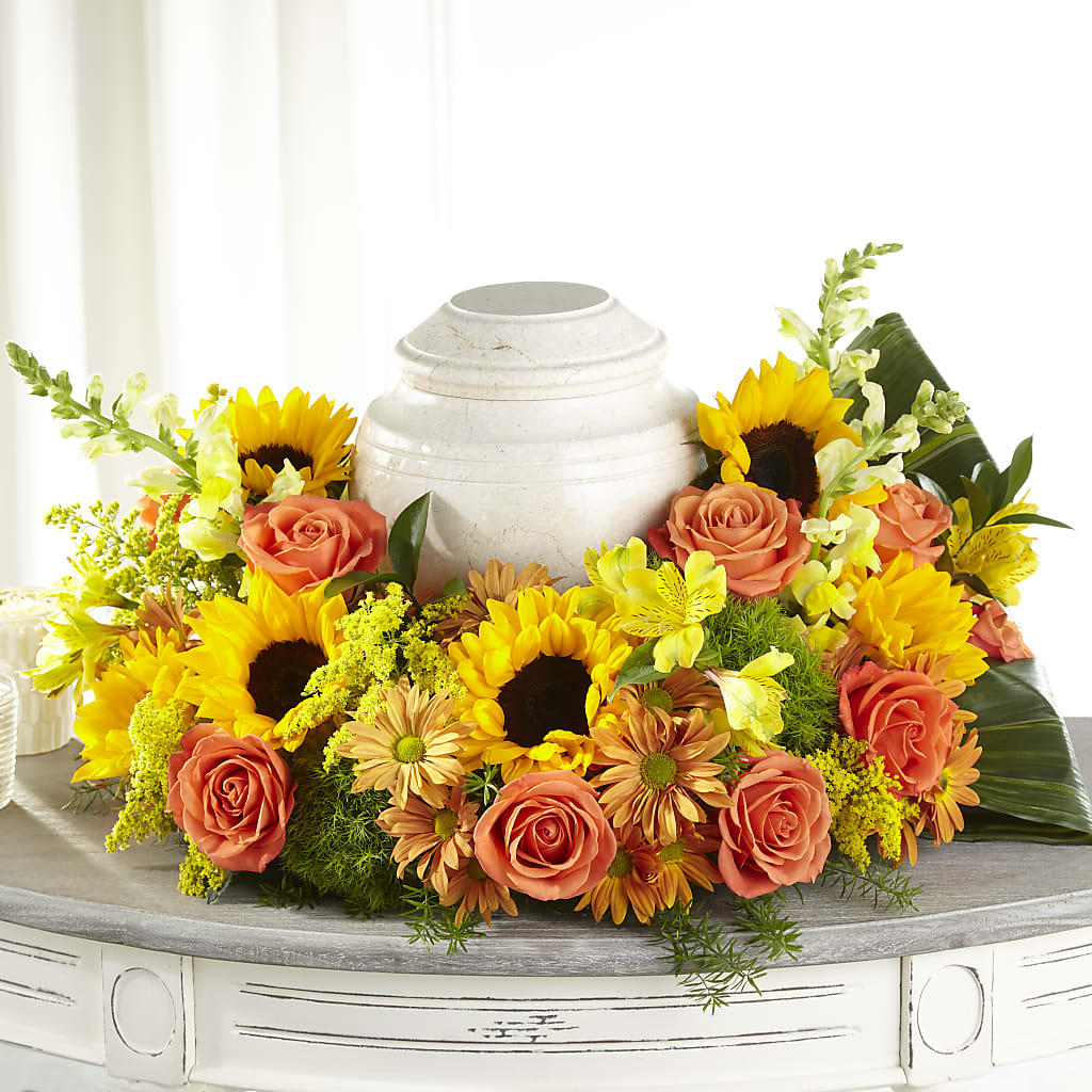 Faithful Sunflower Cremation Adornment – RALPH'S, Compton CA