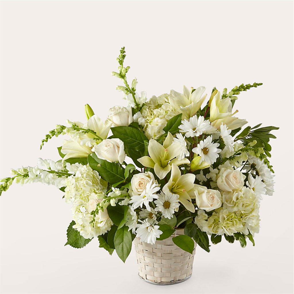 Ivory Elegance Floral Basket – RALPH'S, Compton CA