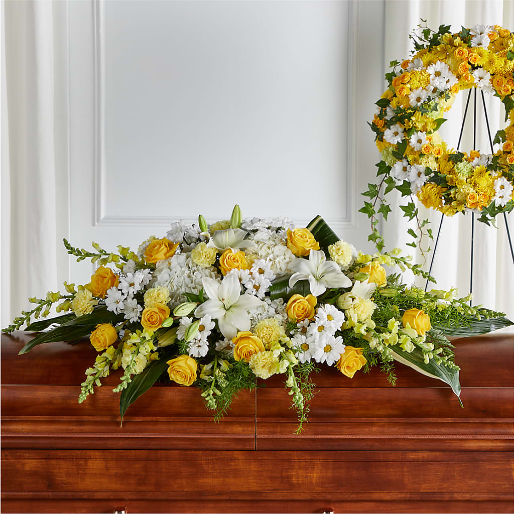 Golden Harmony Casket Spray – RALPH'S, Compton CA