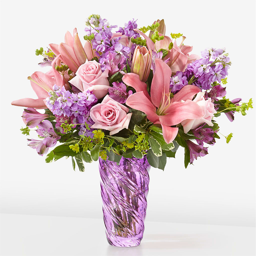 Precious Petals Bouquet with Luxe Swirl Vase – RALPH'S, Compton CA