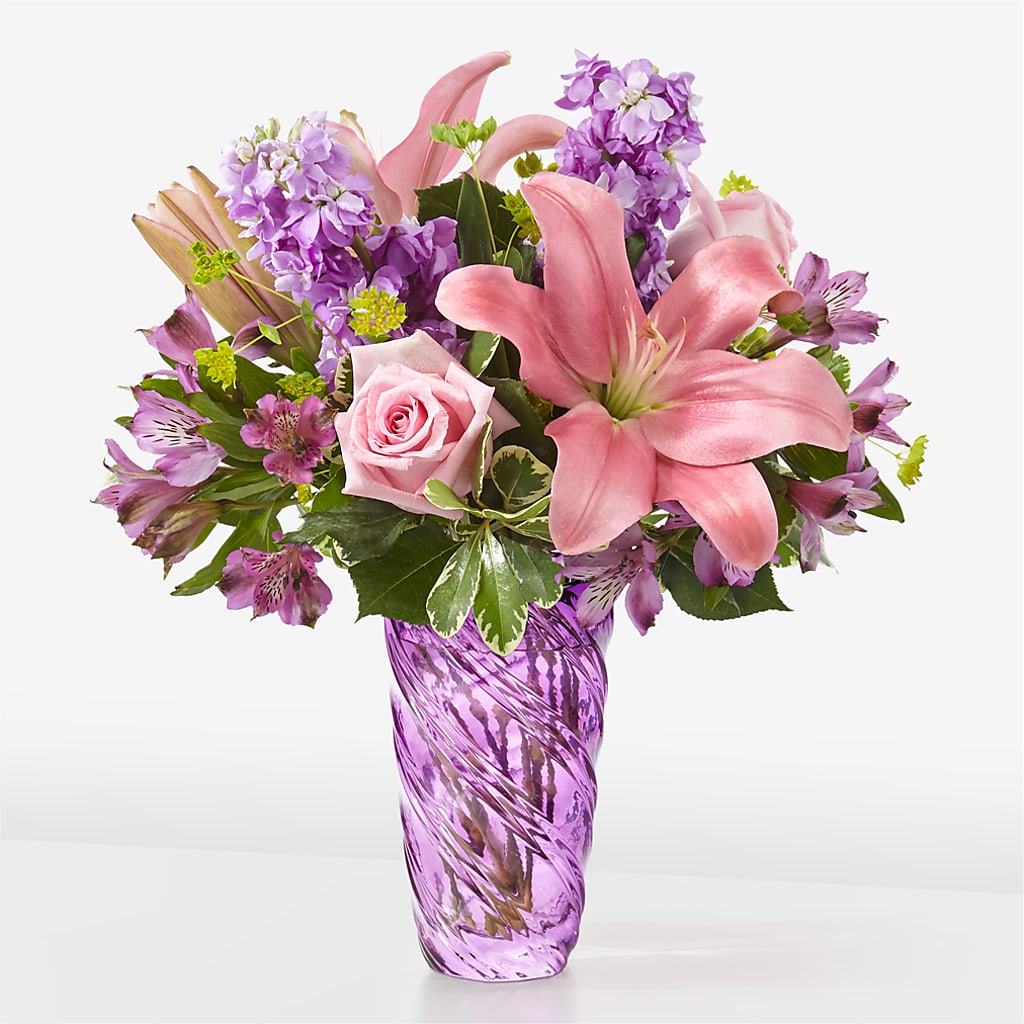 Precious Petals Bouquet with Luxe Swirl Vase – RALPH'S, Compton CA