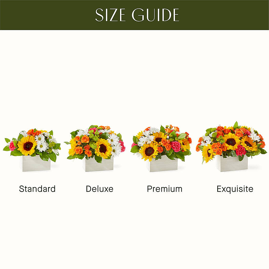Sun-drenched Blooms Box Bouquet – RALPH'S, Compton CA