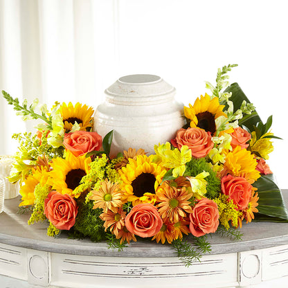 Faithful Sunflower Cremation Adornment – RALPH'S, Compton CA