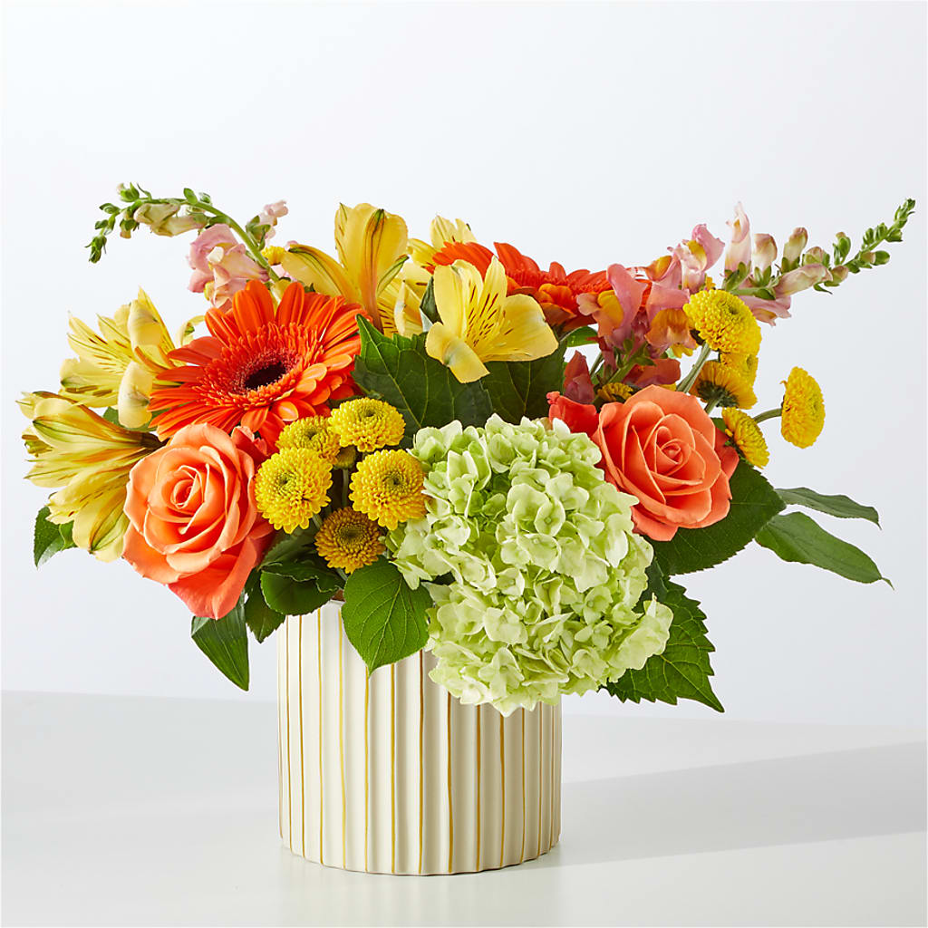 Autumn Sunshine Bouquet with Ivory Vase – RALPH'S, Compton CA