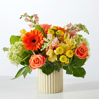 Autumn Sunshine Bouquet with Ivory Vase – RALPH'S, Compton CA