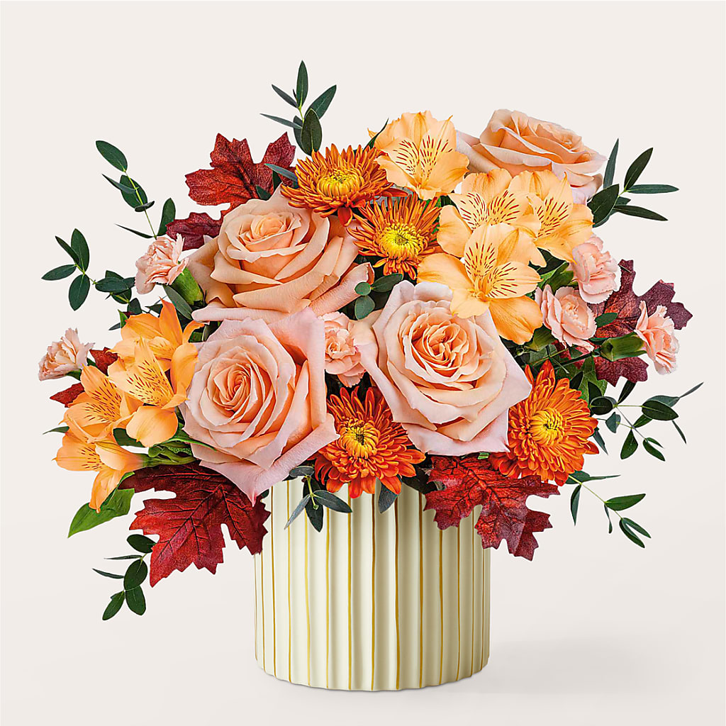 Spiced Latte Bouquet with Ivory Vase – RALPH'S, Compton CA