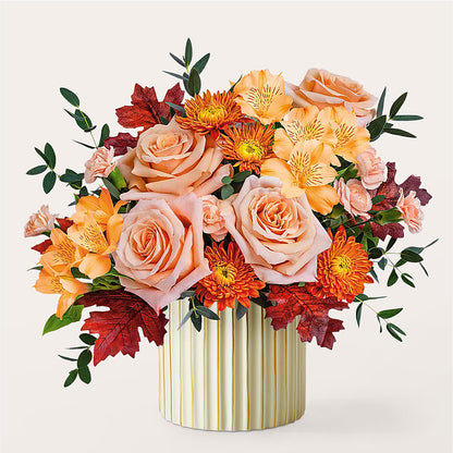 Spiced Latte Bouquet with Ivory Vase – RALPH'S, Compton CA