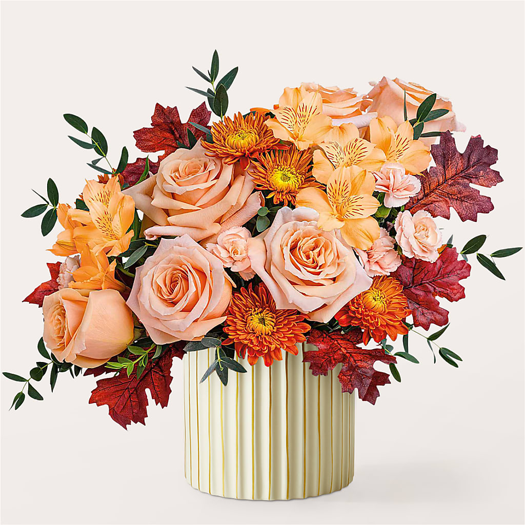 Spiced Latte Bouquet with Ivory Vase – RALPH'S, Compton CA