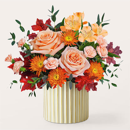 Spiced Latte Bouquet with Ivory Vase – RALPH'S, Compton CA