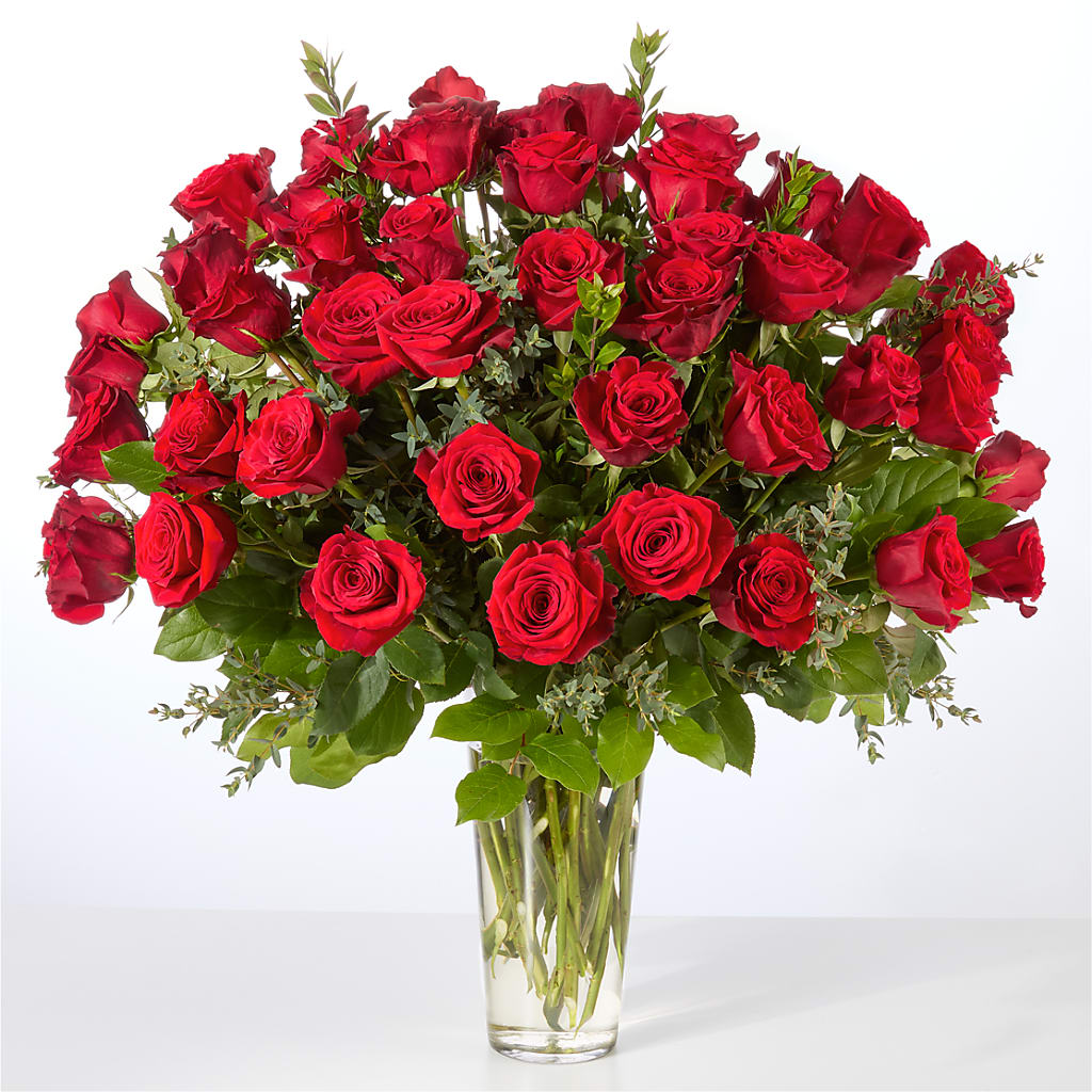 Forever Yours Fifty Stem Red Rose Bouquet – RALPH'S, Compton CA